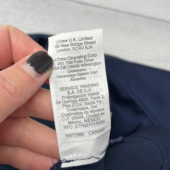 J. Crew 365 Crew Neck Blouse in Navy 12 O1 - Picture 5 of 6